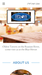 Mobile Screenshot of blueheronrestaurant.com