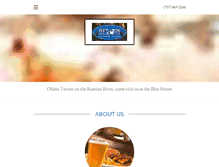 Tablet Screenshot of blueheronrestaurant.com